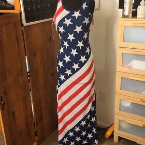 Stars and stripes tank maxi dress
